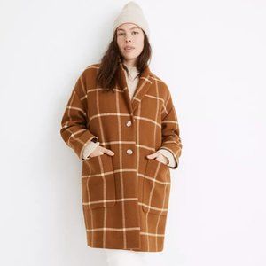 Madewell Windowpane Elmcourt Coat NWT